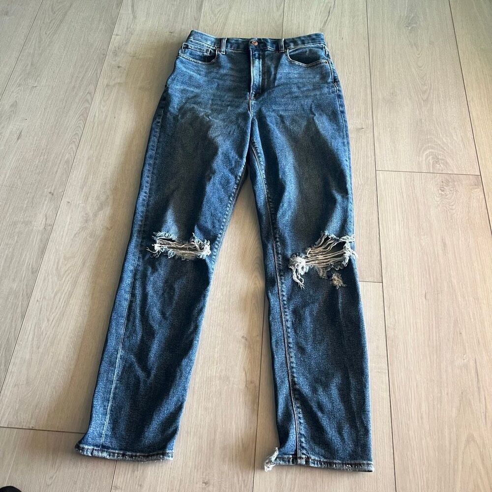 America Eagle curvy mom woman jeans size 4 long - Picture 1 of 10